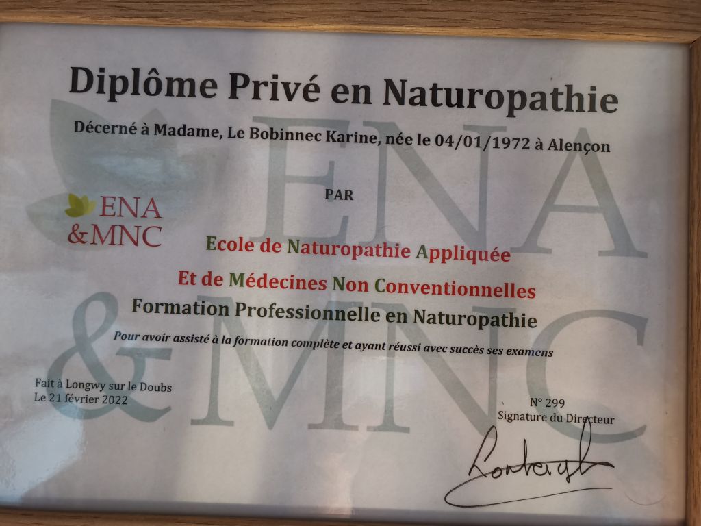 Formation chez : Ena & Mnc, pour : Diplôme privé en Naturopathie en 2022
