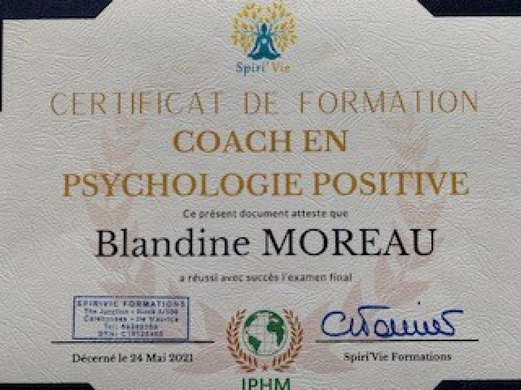 Formation chez : Spirivie Formations, pour : Coach en psychologie positive en 2021